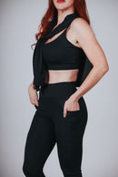 CONJUNTO CALÇA COM BOLSOS LATERAIS E TOP - ESSENCE