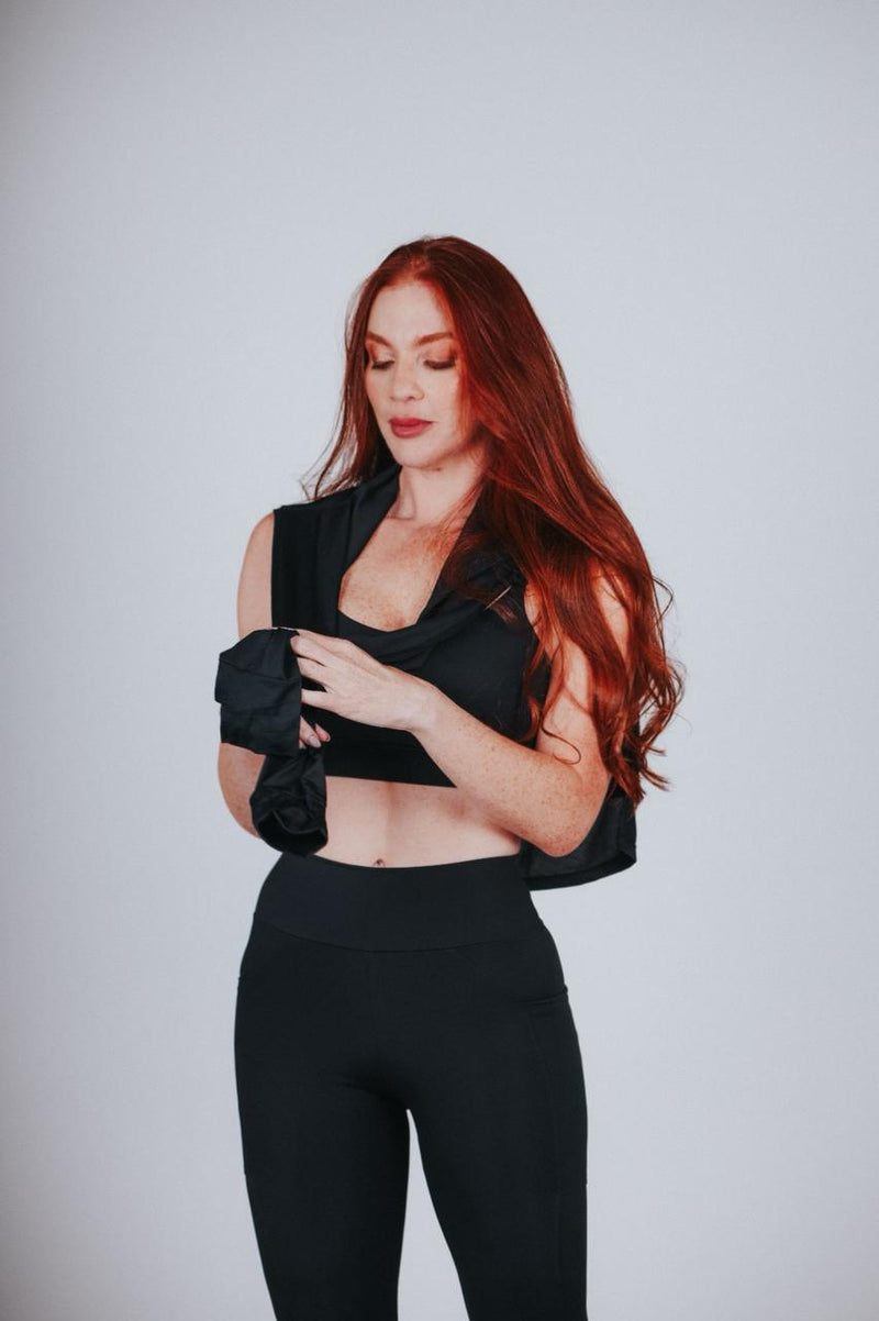 CONJUNTO CALÇA COM BOLSOS LATERAIS E TOP - ESSENCE